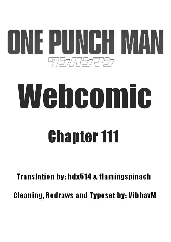 HEXAMENDLE on X: Nom. Manga: One-Punch Man [Ch.111]   / X