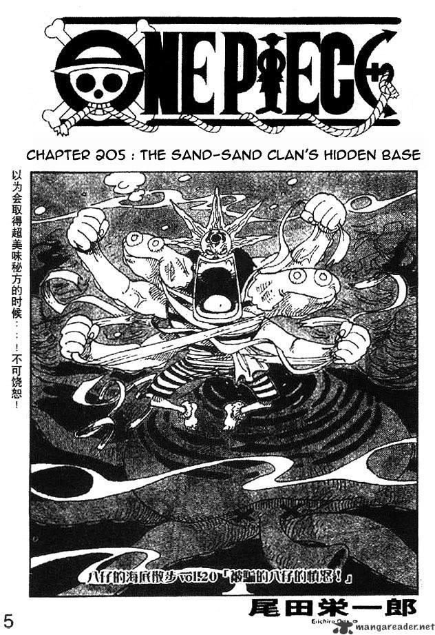 One Piece Chapter 205 : The Sand-Sand Clan S Hidden Base page 1 - Mangakakalot