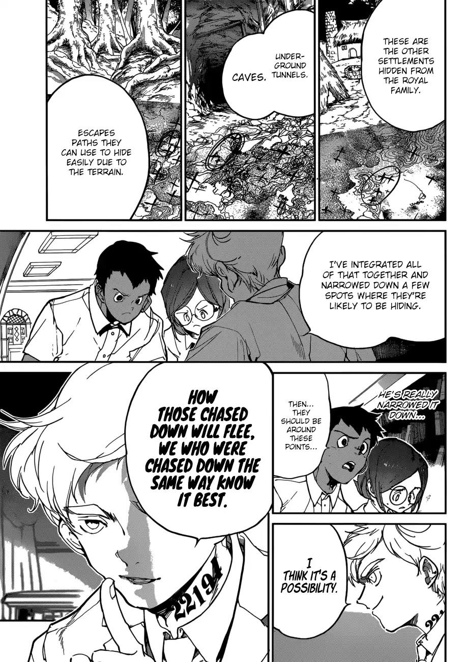 What chapter of The Promised Neverland manga is at the same point