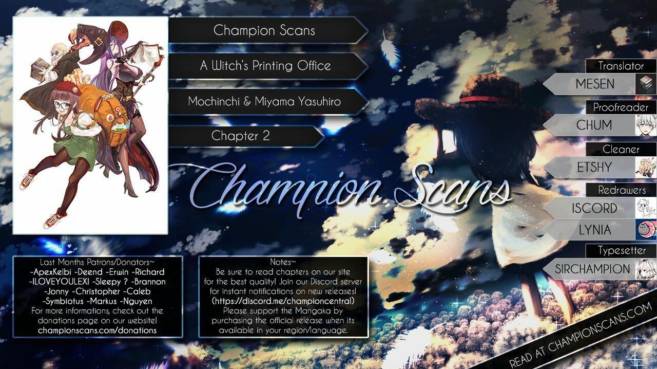 Read A Witch's Printing Office Chapter 2 on Mangakakalot