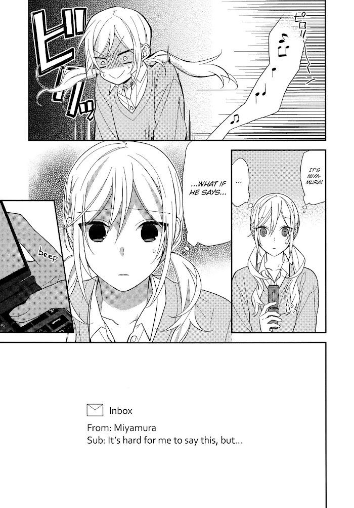 Hori-San To Miyamura-Kun Chapter 56 page 15 - Horimiya Webcomic