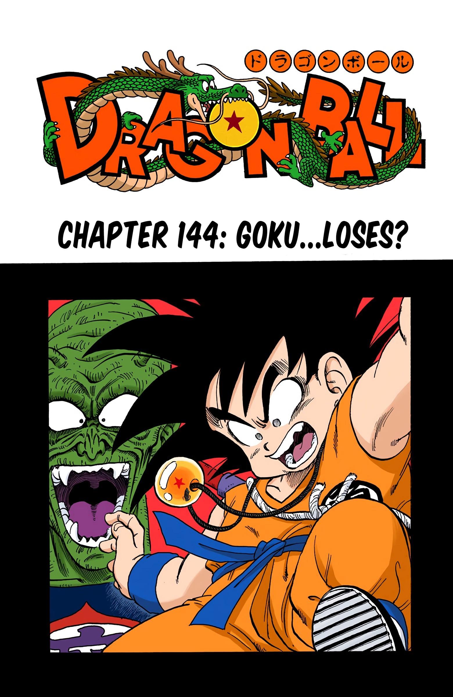 Dragon Ball - Full Color Edition Vol.12 Chapter 144: Goku...loses? page 1 - Mangakakalot