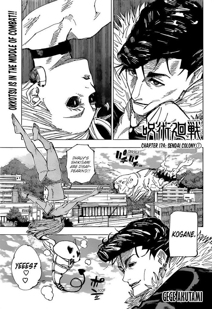 Jujutsu Kaisen Chapter 174 page 1 - Mangakakalot