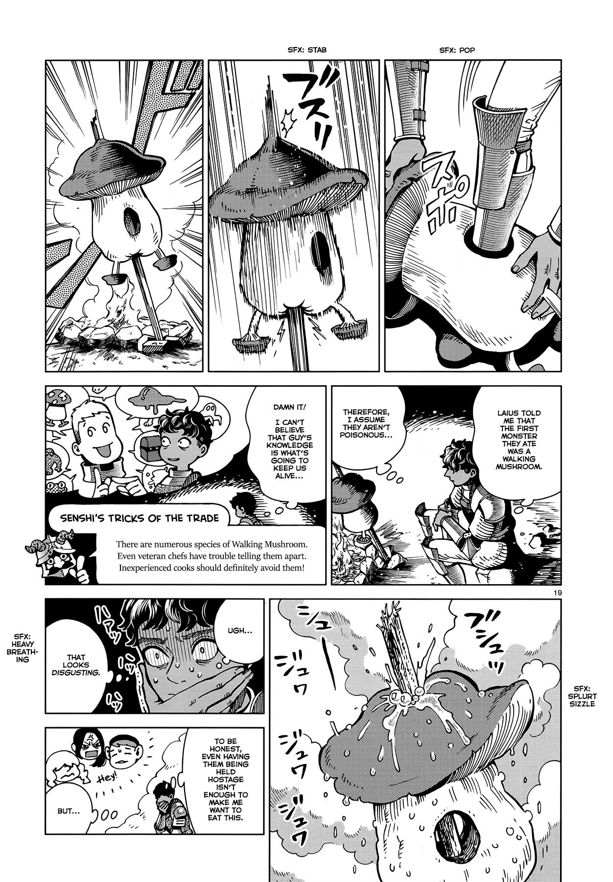 Dungeon Meshi Chapter 61: Roasted Walking Mushroom page 19 - Mangakakalot