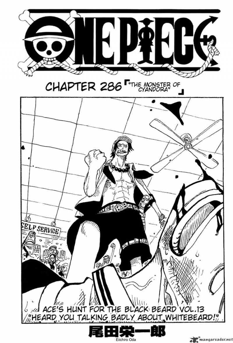 One Piece Chapter 286 : The Monster Of Cyandora page 1 - Mangakakalot