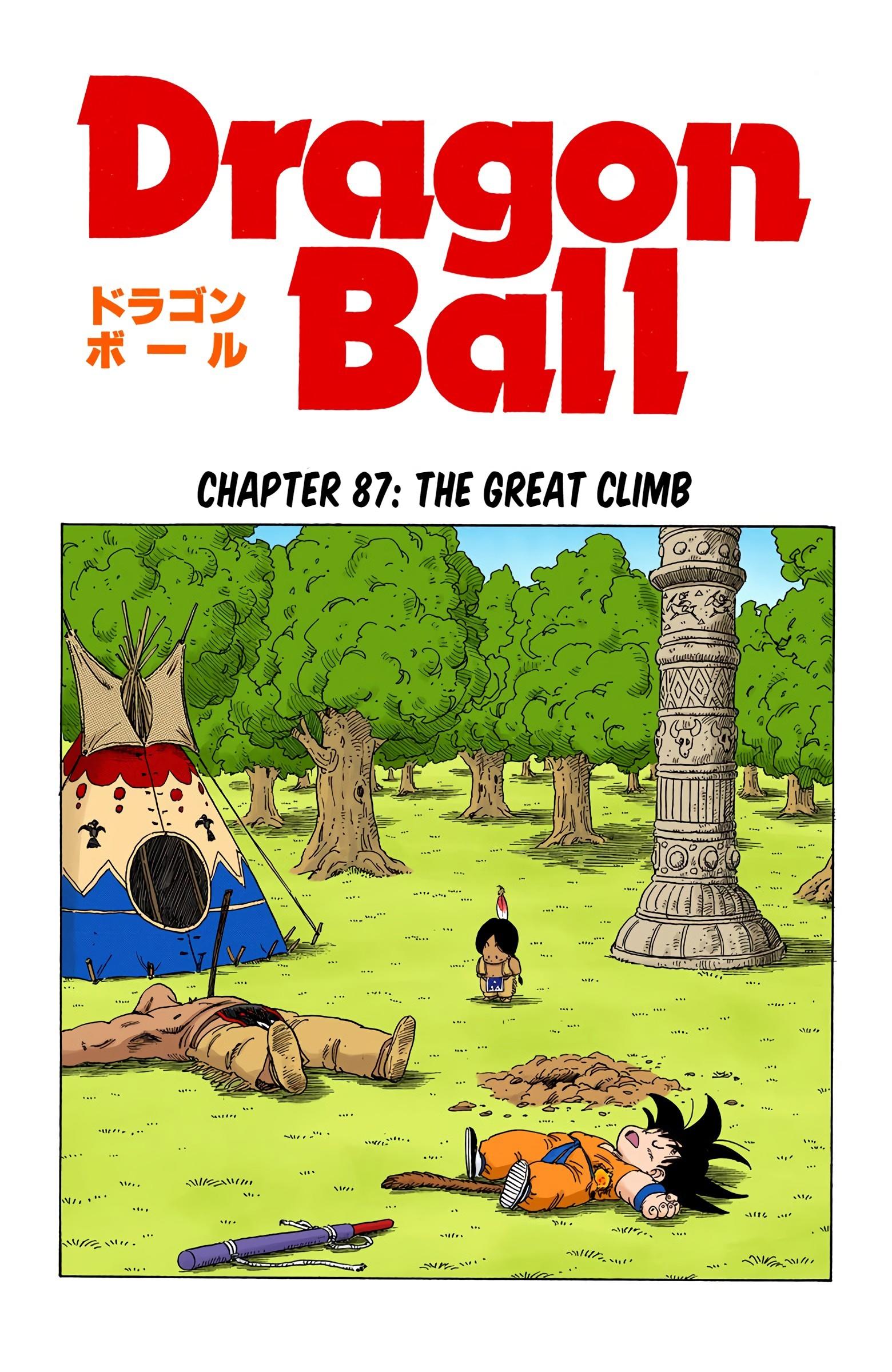 Dragon Ball - Full Color Edition Vol.7 Chapter 87: The Great Climb page 1 - Mangakakalot
