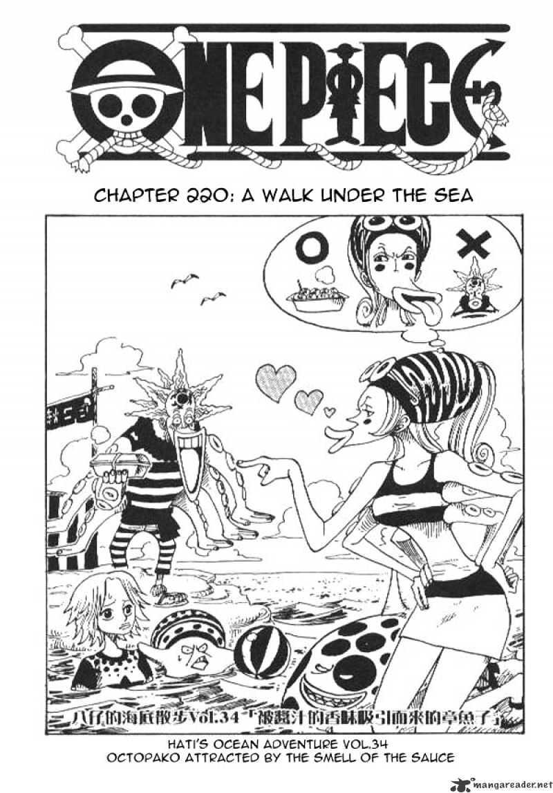 One Piece Chapter 220 : A Walk Under The Sea page 1 - Mangakakalot