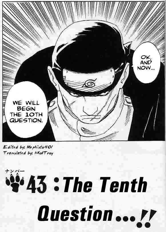 Vol.5 Chapter 43 – The Tenth Question…!! | 1 page