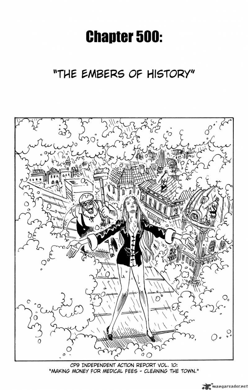 Read One Piece Chapter 500 Embers Of The Past On Mangakakalot