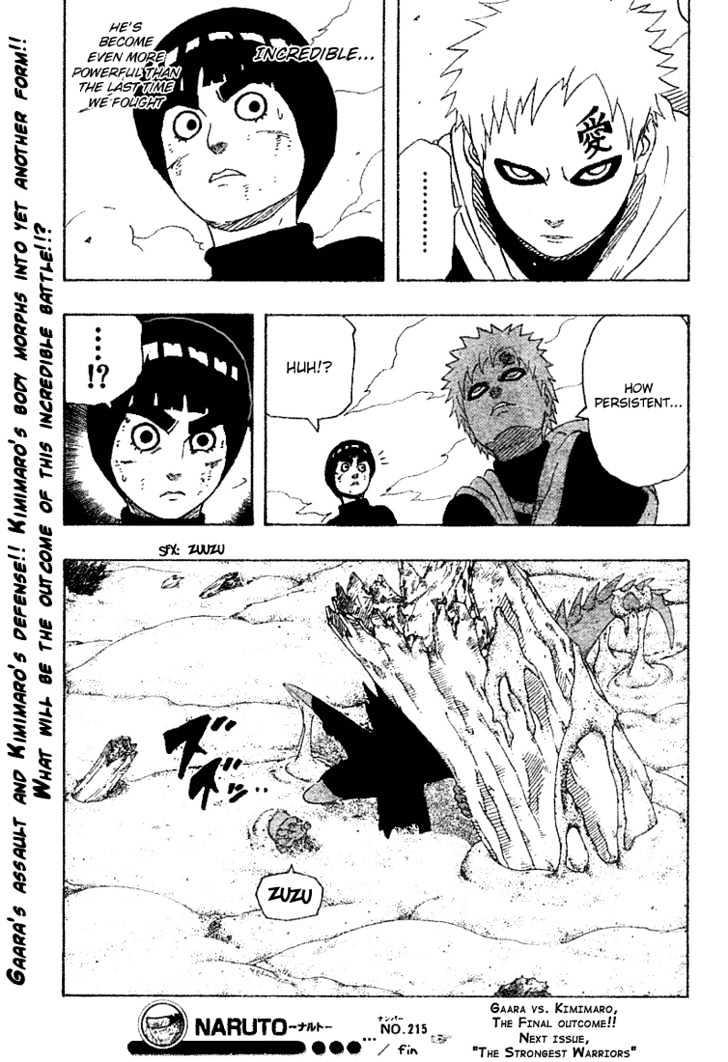 Vol.24 Chapter 215 – Gaara of the Sand Waterfall | 21 page