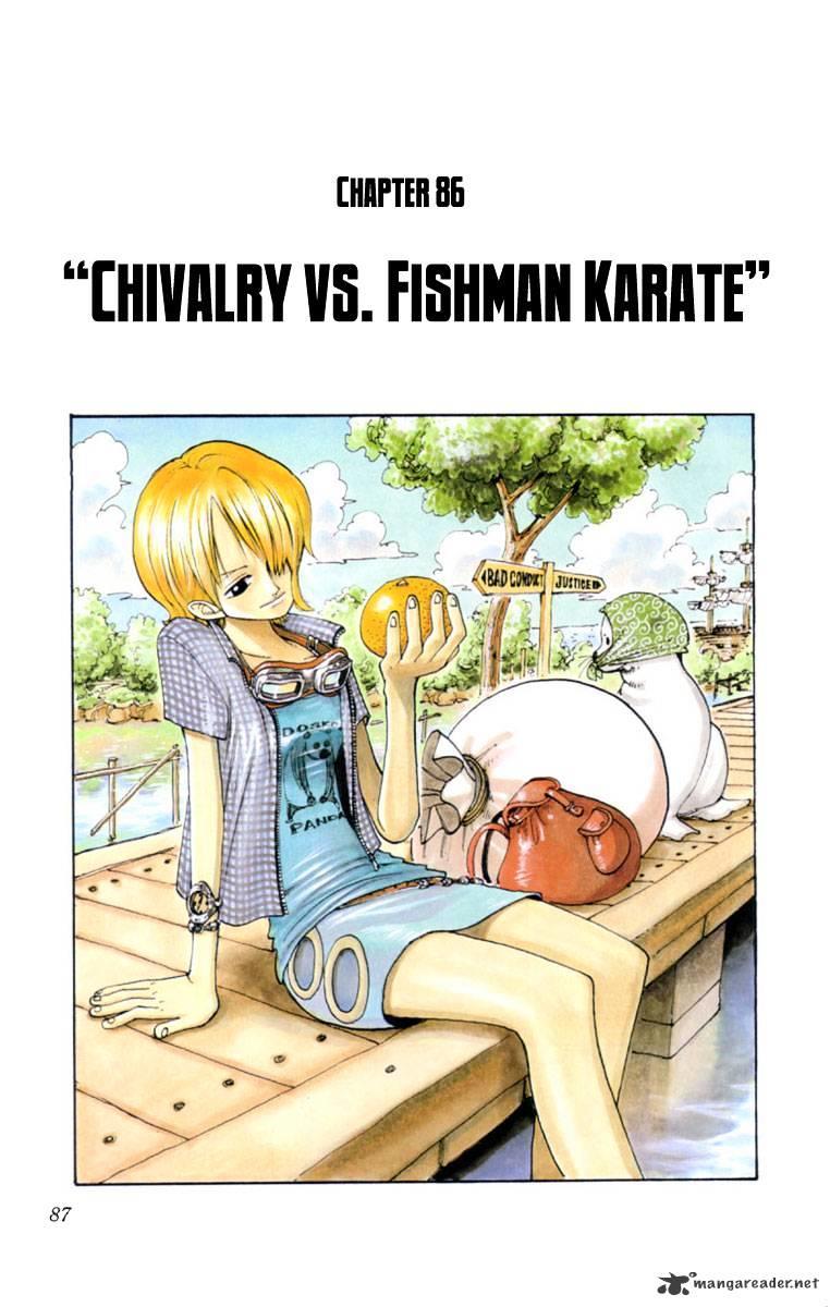 One Piece Chapter 86 : Fighter And Karate Merman page 1 - Mangakakalot