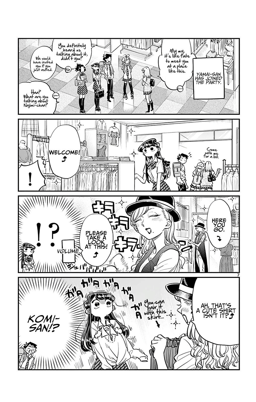 Komi-San Wa Komyushou Desu Vol.2 Chapter 33: It's Shopping Time page 7 - Mangakakalot