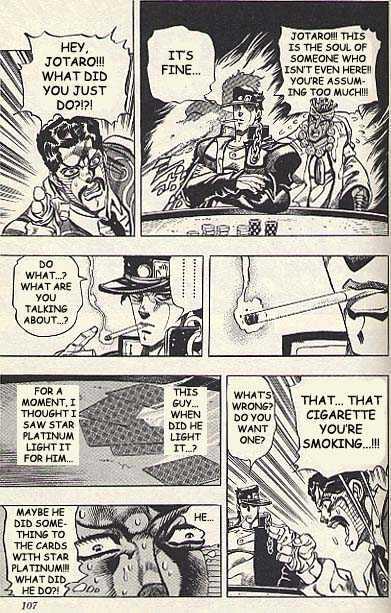 Jojo's Bizarre Adventure Vol.23 Chapter 215 : D'arby The Gambler Pt.5 page 19 - 