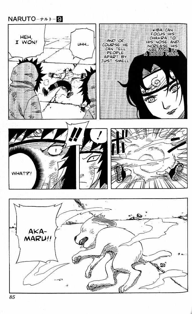 Vol.9 Chapter 76 – Kiba Turns the Tables!! Naruto Turns the Tables?!! | 19 page