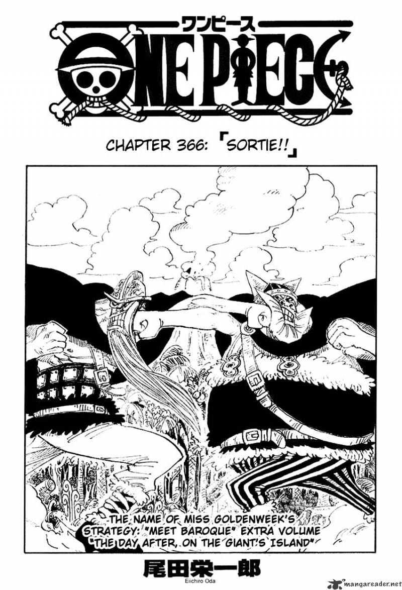 One Piece Chapter 366 : Sortie!! page 1 - Mangakakalot