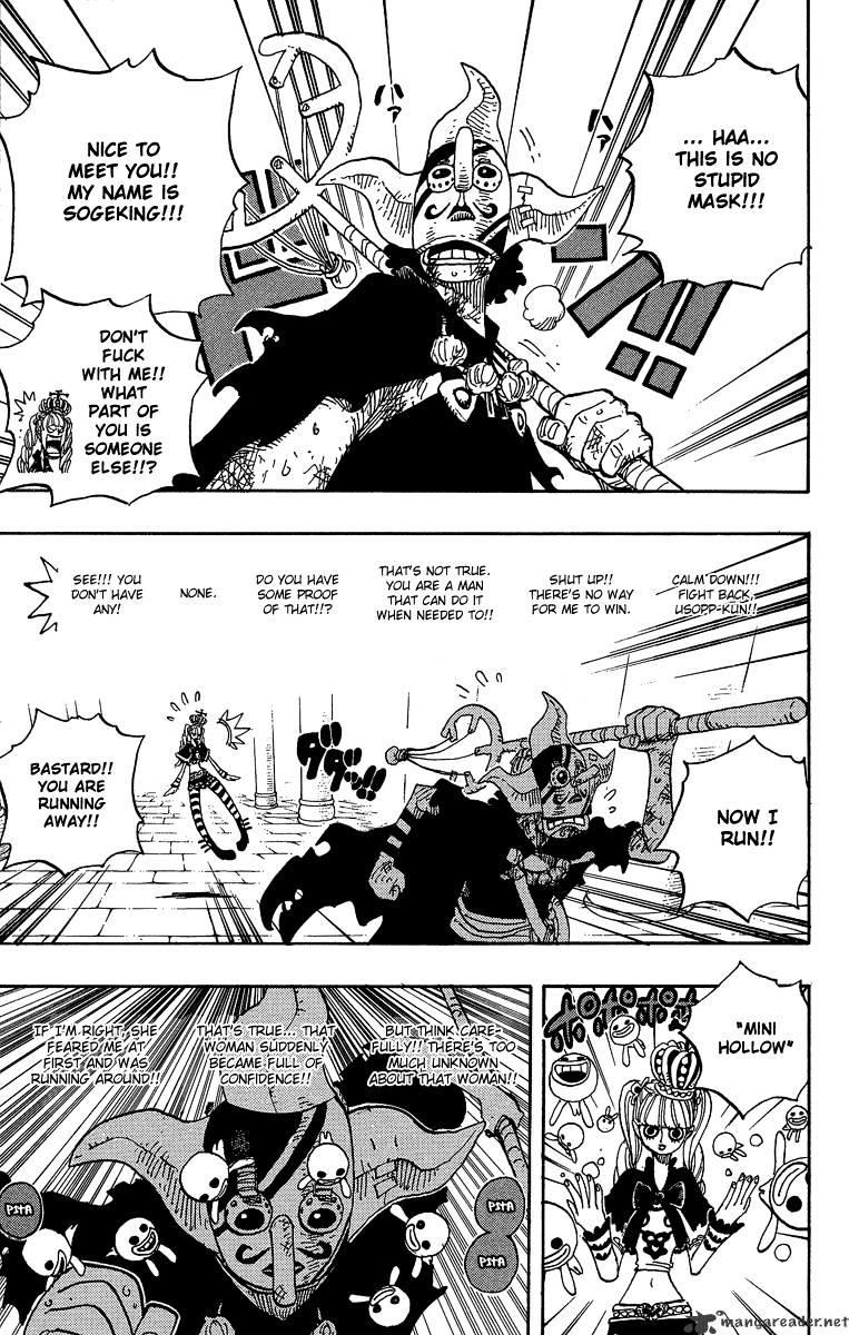 One Piece Chapter 465 : Pirate Usopp Vs. Mystrious Perona page 17 - Mangakakalot