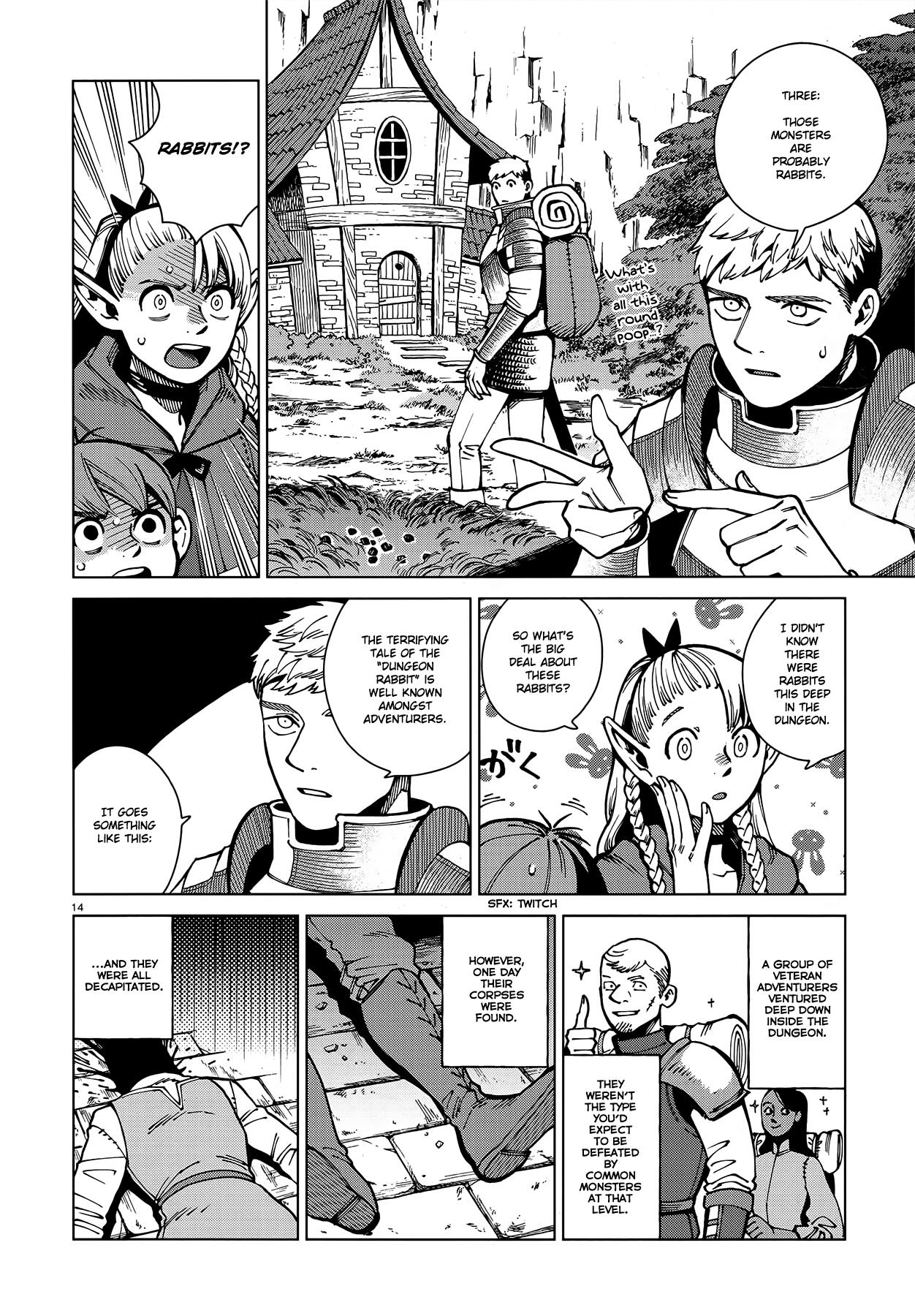Dungeon Meshi Chapter 64: Rabbit page 14 - Mangakakalot