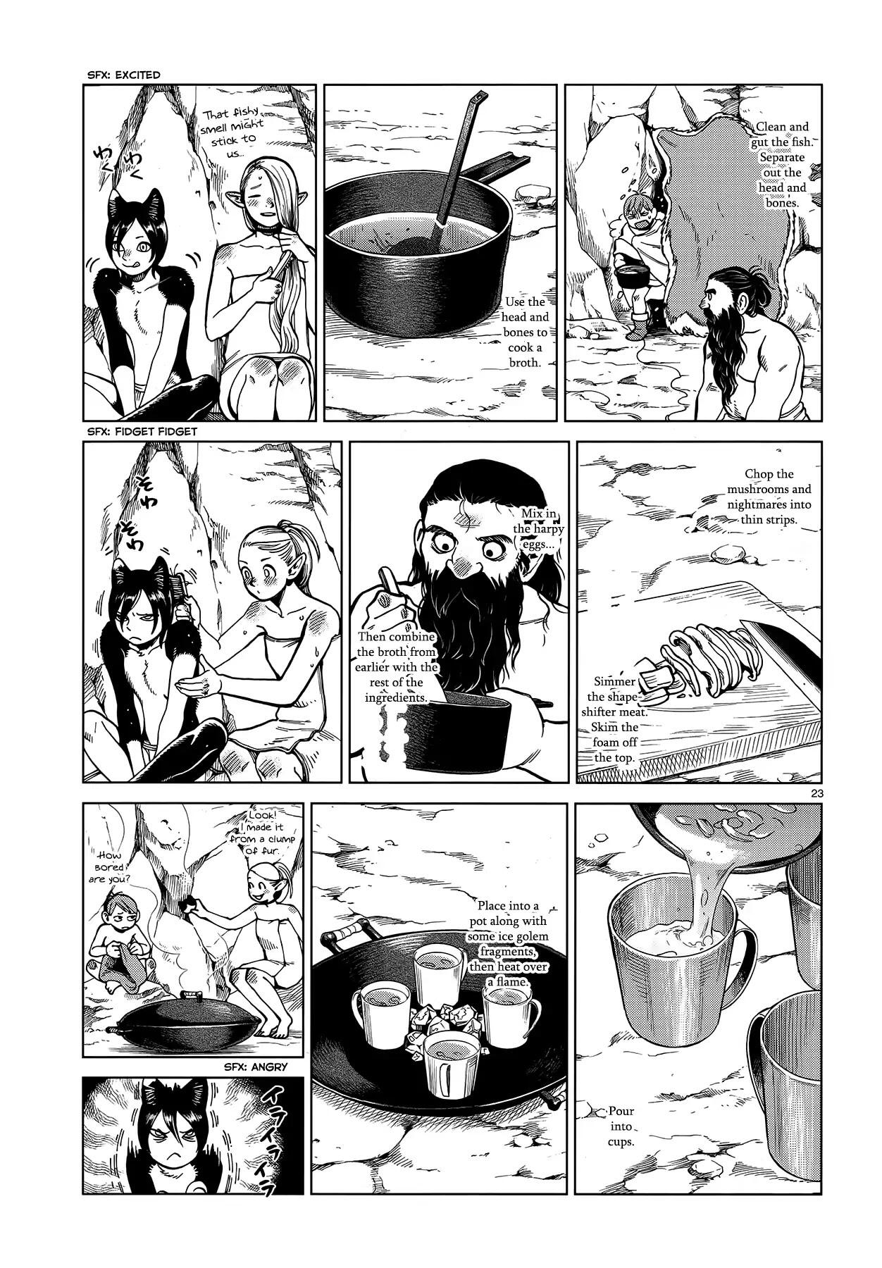 Dungeon Meshi Chapter 43: Ice Golem page 23 - Mangakakalot