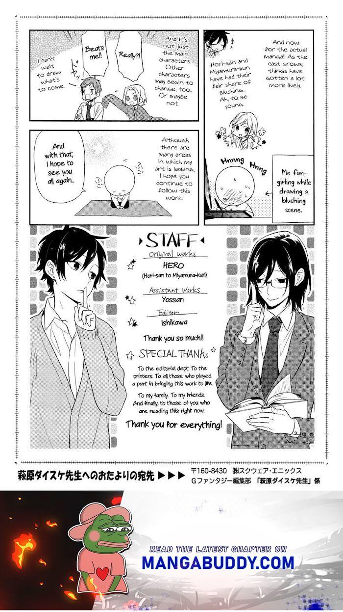 Hori-San To Miyamura-Kun Chapter 34.5 page 11 - Horimiya Webcomic