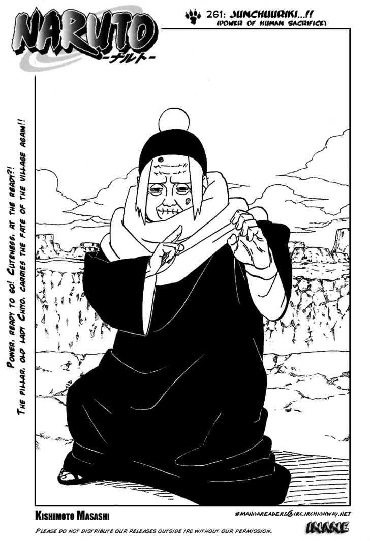 Vol.29 Chapter 261 – Jinchūriki…!! | 1 page