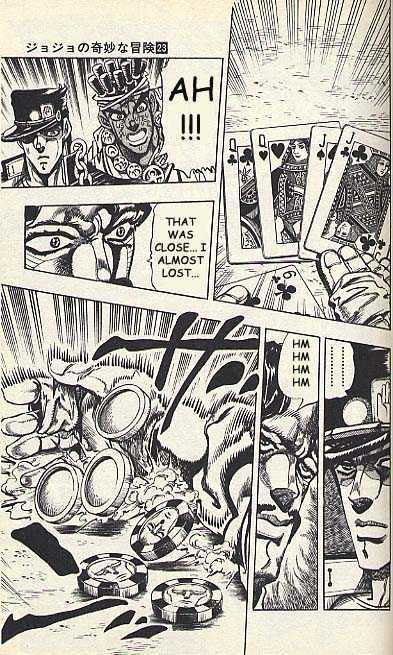 Jojo's Bizarre Adventure Vol.23 Chapter 215 : D'arby The Gambler Pt.5 page 5 - 