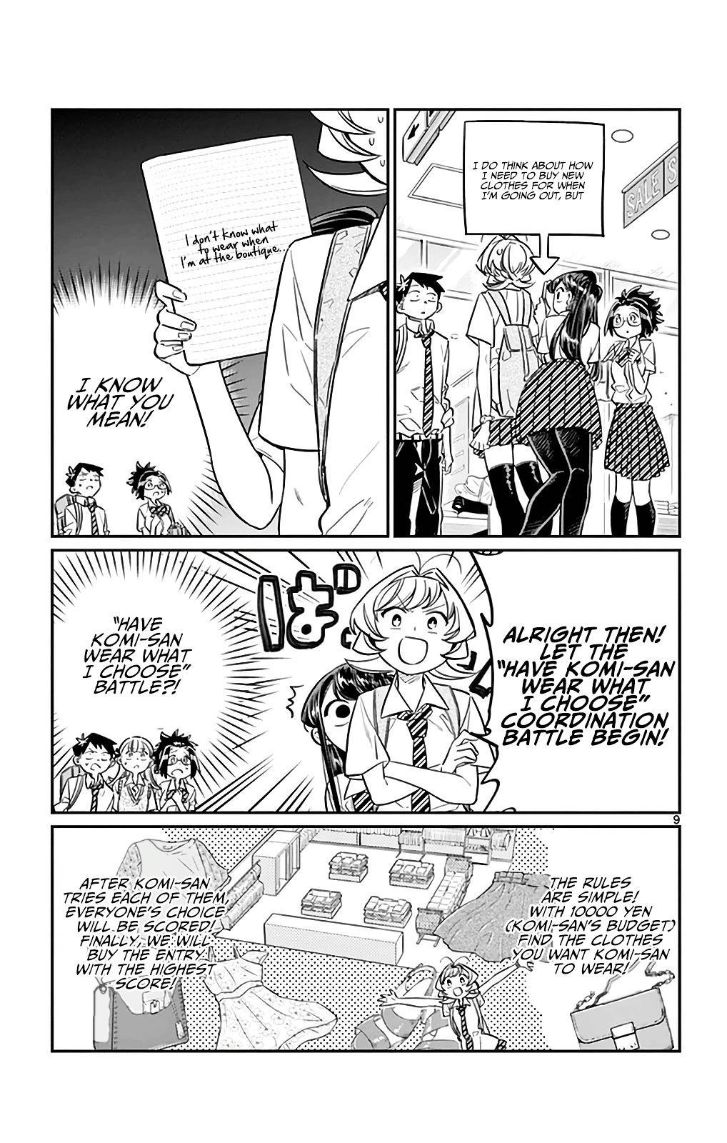 Komi-San Wa Komyushou Desu Vol.2 Chapter 33: It's Shopping Time page 9 - Mangakakalot
