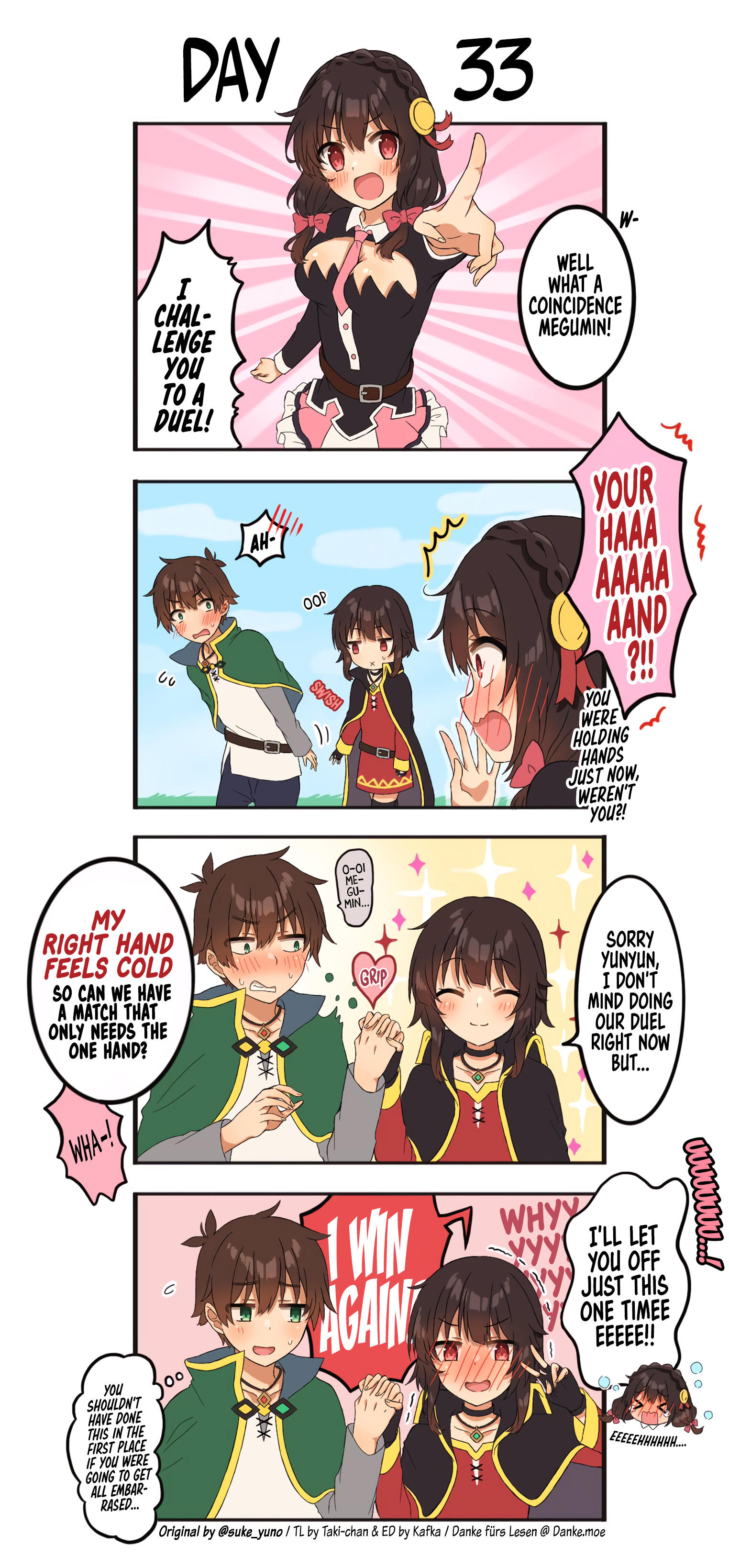 Read Kono Subarashii Sekai Ni Shukufuku Wo! - Kazumegu Will Get Married In  100 Days (Doujinshi) Chapter 27: Day 27 on Mangakakalot