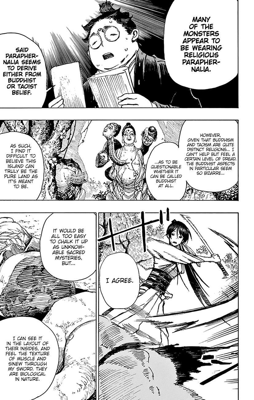 Hell's Paradise: Jigokuraku on X: Yuzuriha's backstory in chapter 8 in  contrast to the real thing in chapter 70 this explains a lot about her  ideology and the way she lives not