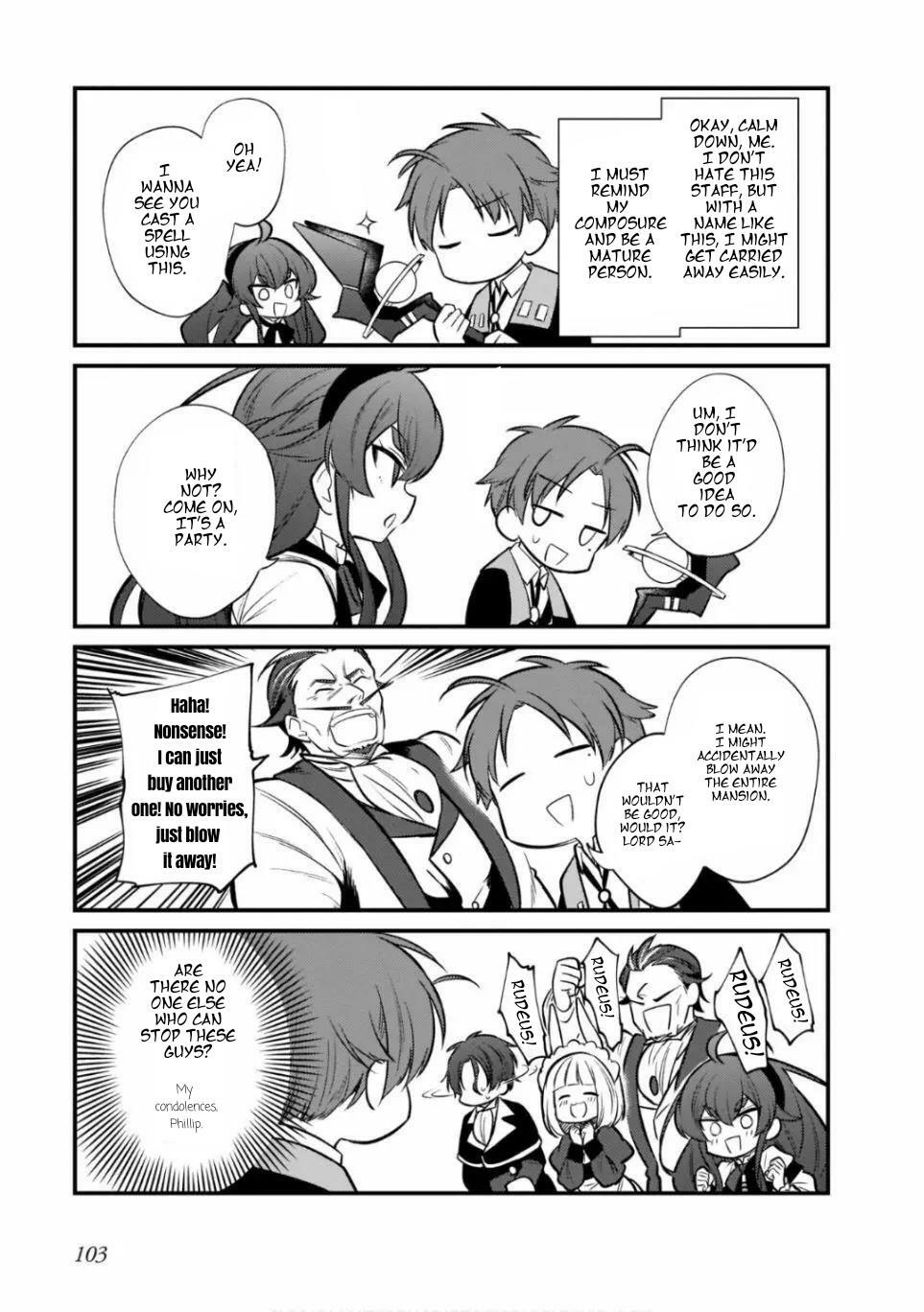 MUSHOKU TENSEI: EVEN IF IT'S A 4-KOMA, I'LL GET SERIOUS chapter-13 Page 11