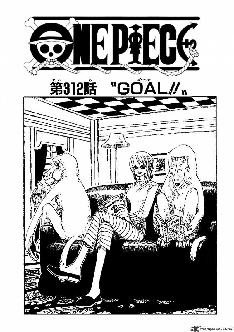 One Piece Chapter 312 : Goal!! page 1 - Mangakakalot