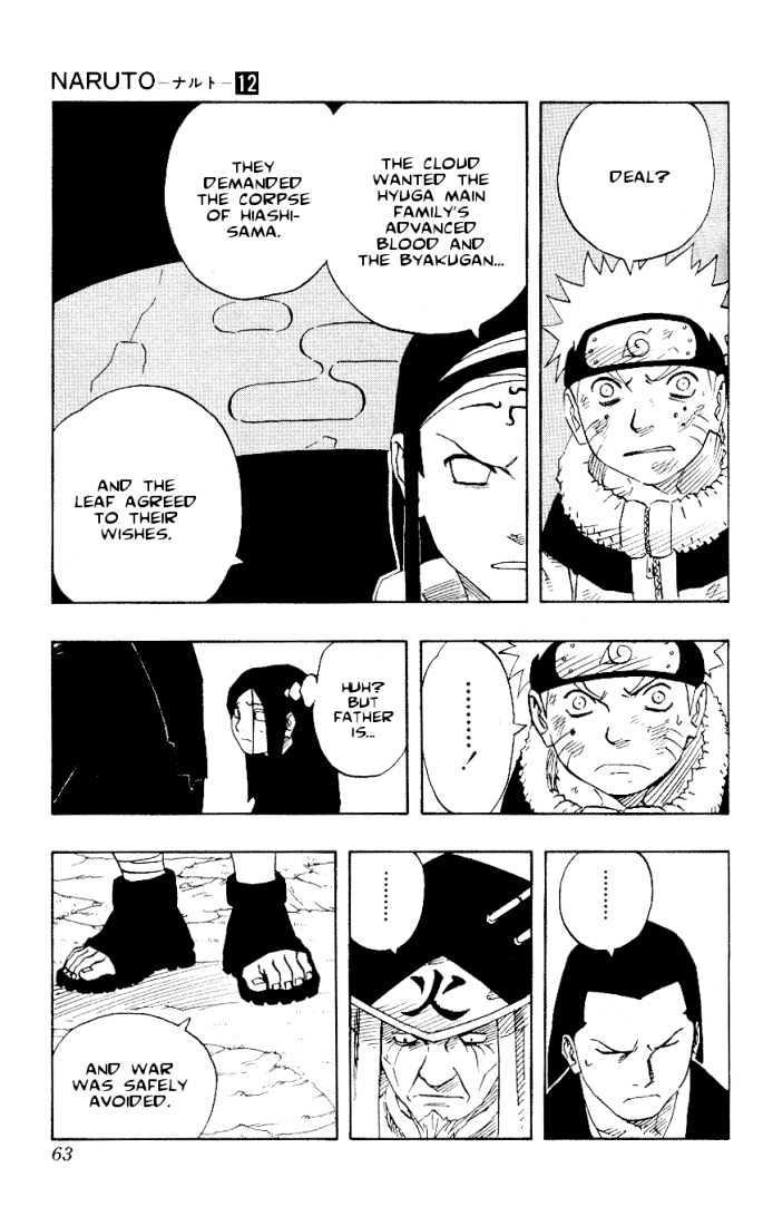 Naruto Vol.12 Chapter 102 : The Bird In The Cage...!!  