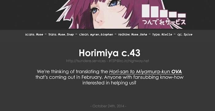 Hori-San To Miyamura-Kun Chapter 43 page 28 - Horimiya Webcomic