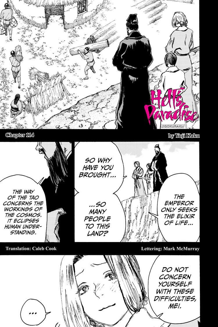 Hell's Paradise: Jigokuraku Chapter 114 page 1 - Mangakakalot