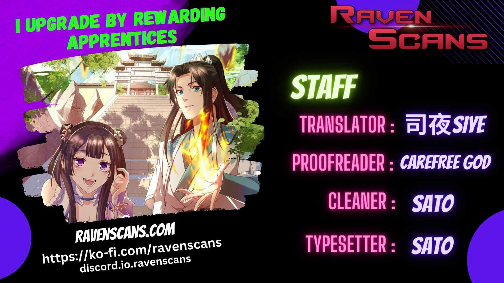 I Upgrade by Rewarding Apprentices chapter 45 - Raven Scans