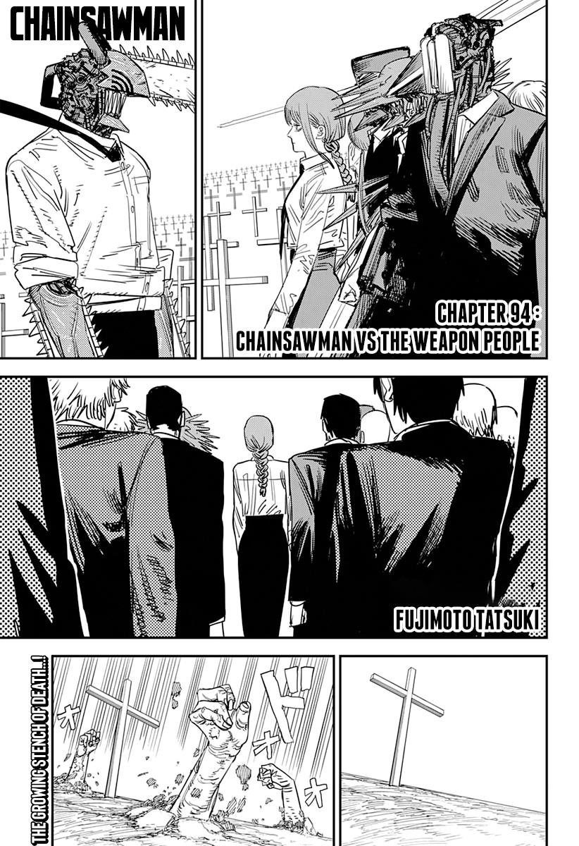 Chainsaw Man Chapter 94: Chainsawman Vs The Weapon People page 1 - Mangakakalot