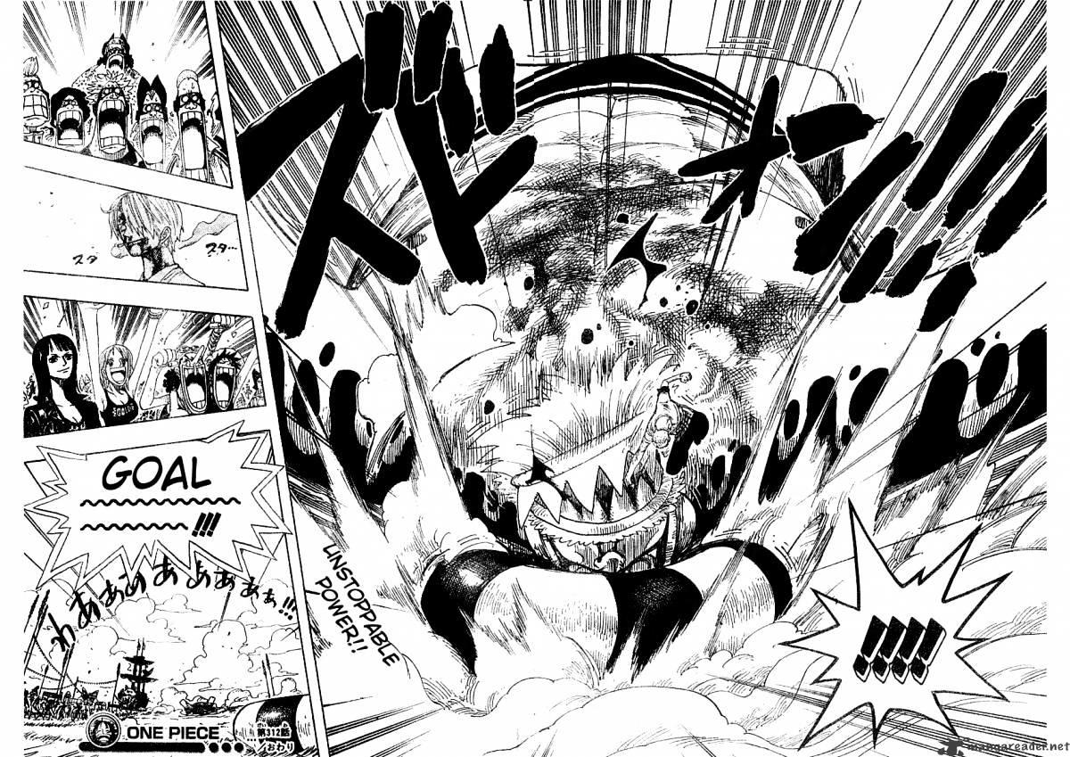 One Piece Chapter 312 : Goal!! page 18 - Mangakakalot