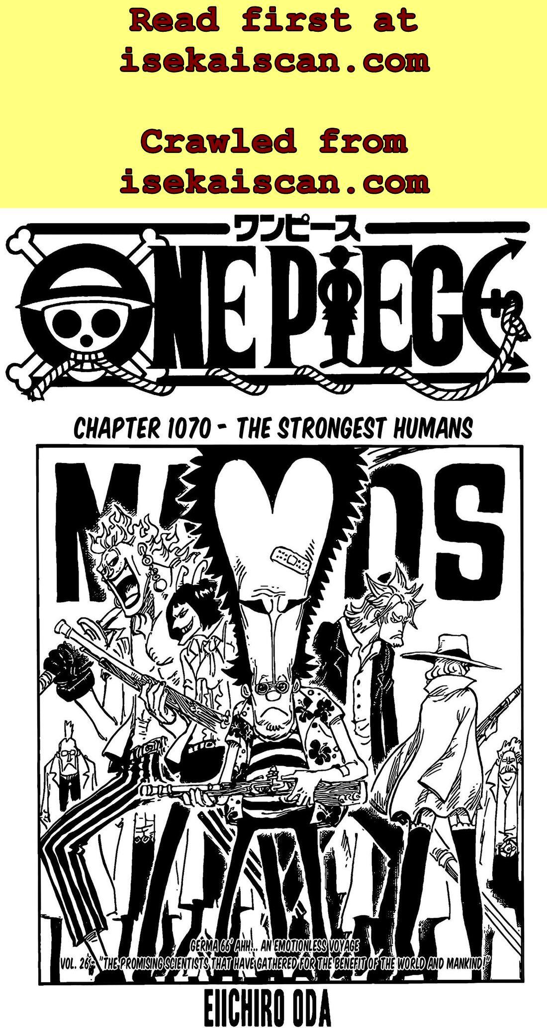 Read One Piece Chapter 1070 On Mangakakalot