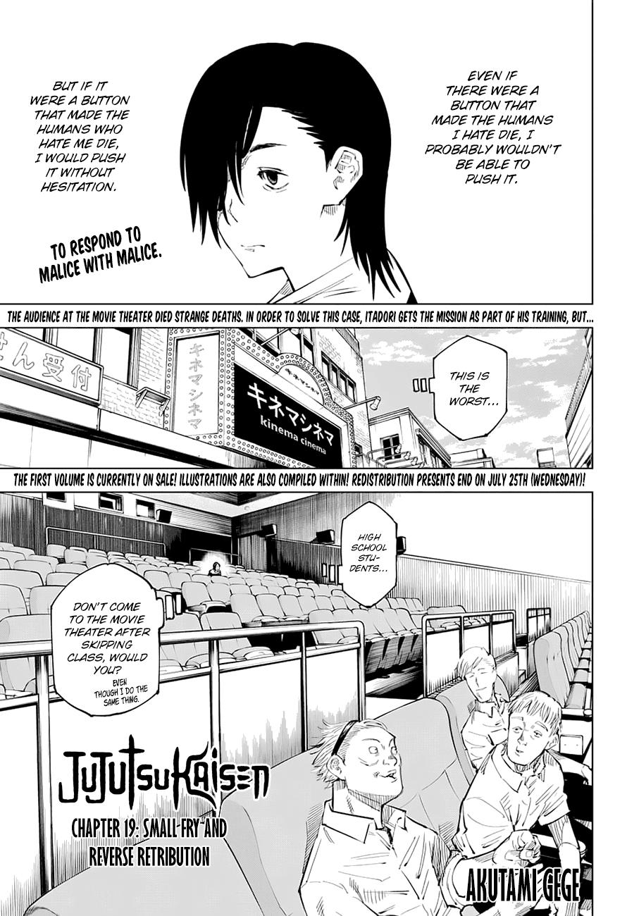 Jujutsu Kaisen Chapter 19 page 1 - Mangakakalot