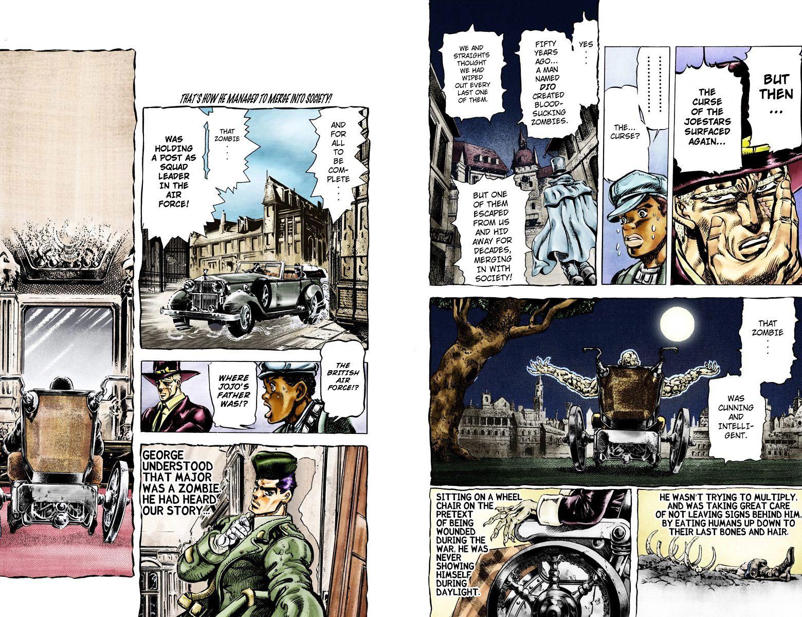 Jojo's Bizarre Adventure Vol.12 Chapter 108 : The Tragedy Of George Joestar (Official Color Scans) page 5 - 