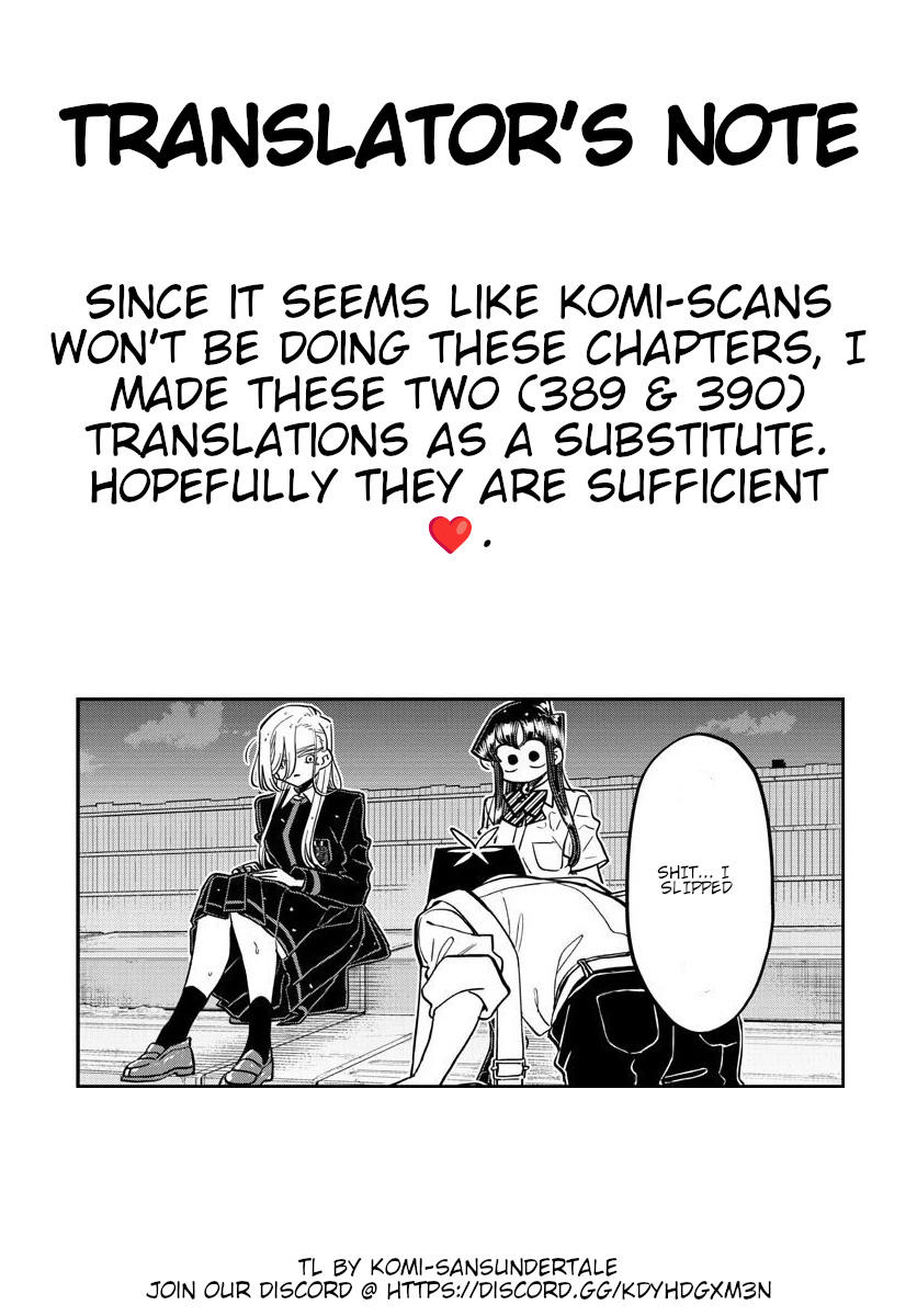 komi-san chapter 390 - English Scans