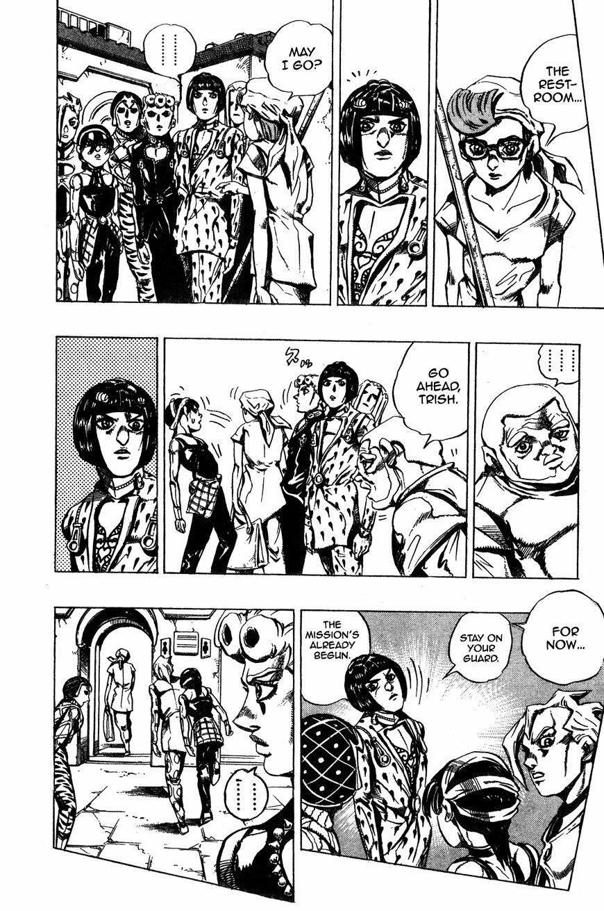 Jojo's Bizarre Adventure Vol.50 Chapter 469 : Officer Buccellati; First Orders From The Boss page 6 - 