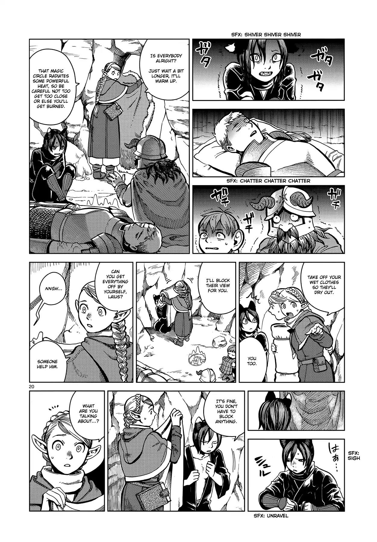 Dungeon Meshi Chapter 43: Ice Golem page 20 - Mangakakalot