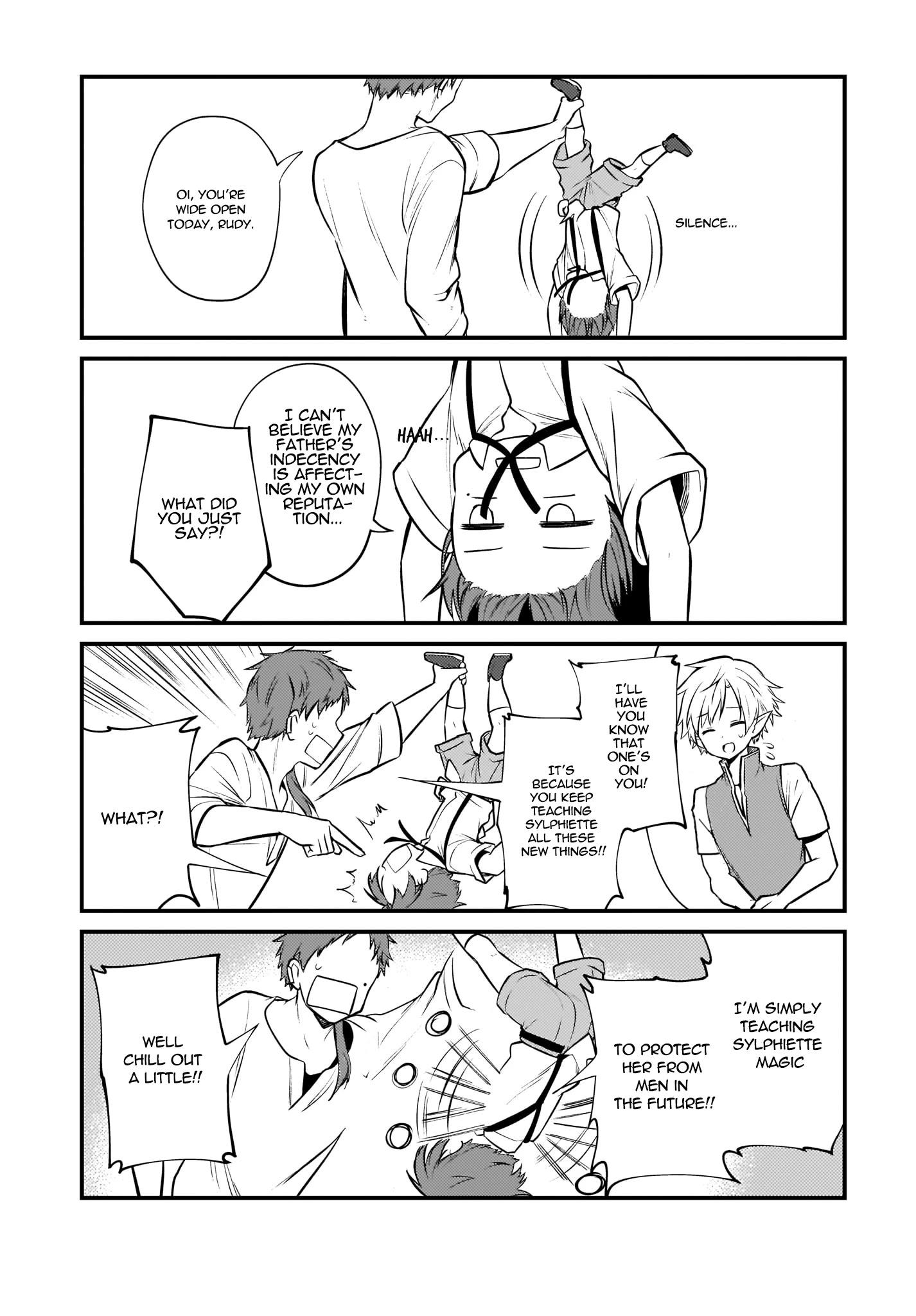 MUSHOKU TENSEI: EVEN IF IT'S A 4-KOMA, I'LL GET SERIOUS chapter-5 Page 14