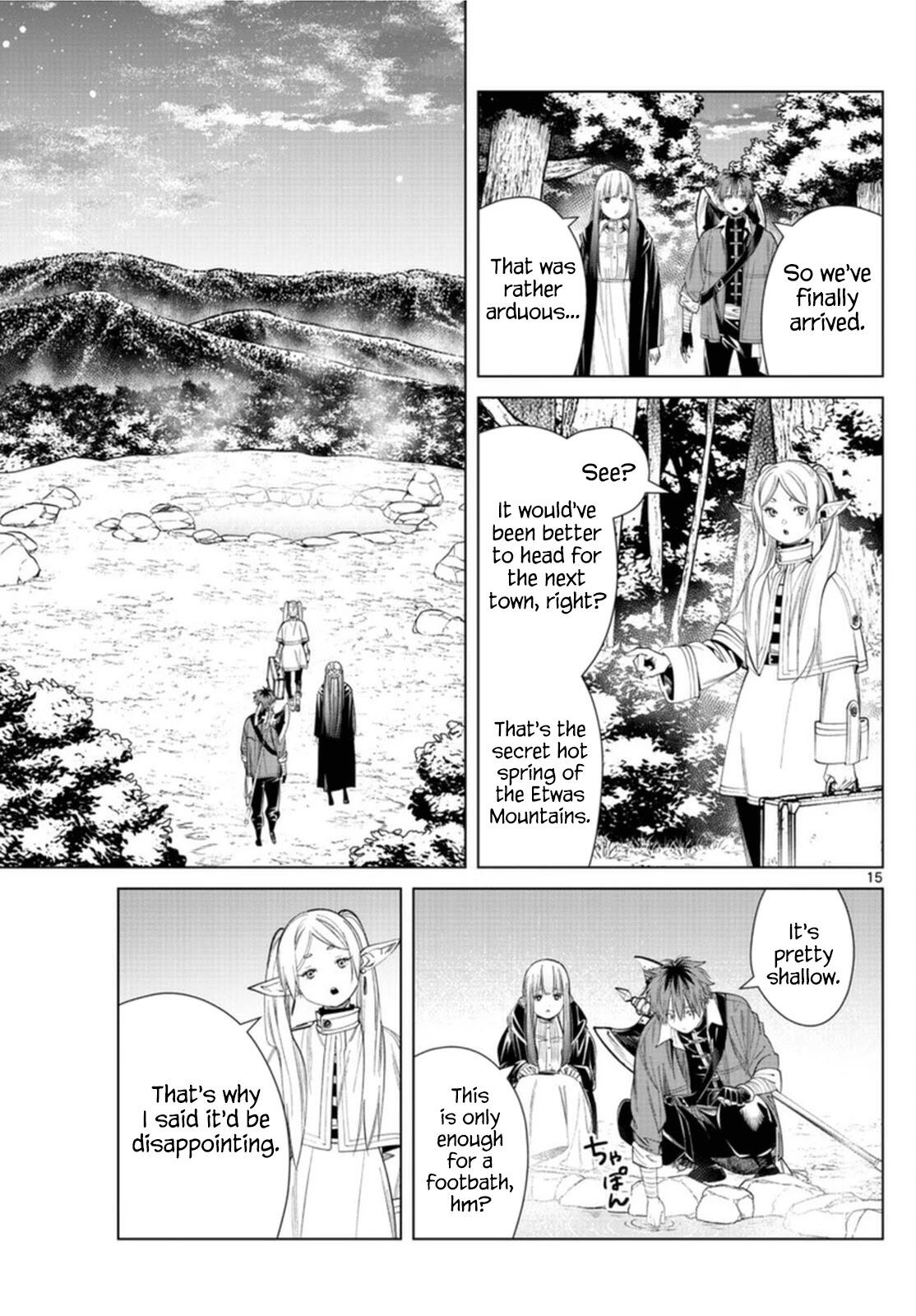 Sousou No Frieren Chapter 65: The Secret Hot Spring Of The Etwas Mountains page 15 - Mangakakalot