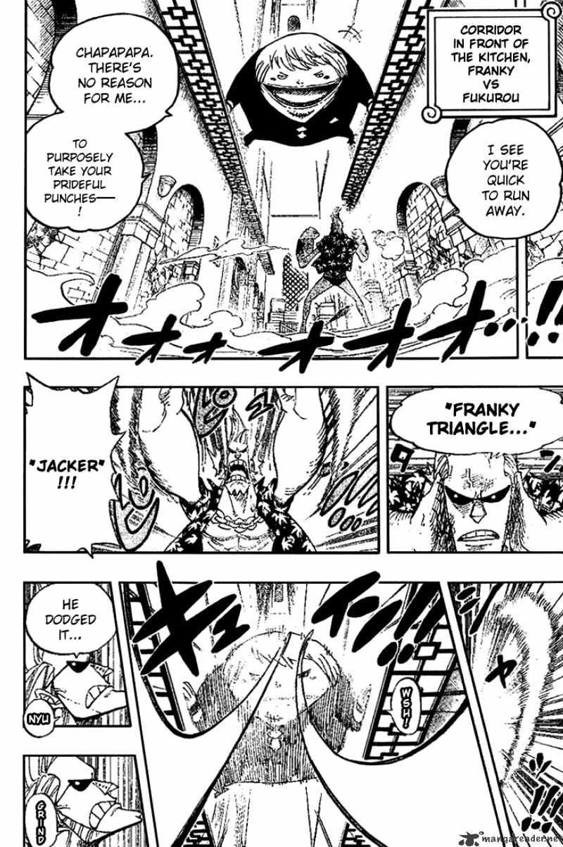 One Piece Chapter 404 : Franky Vs Fukurou page 4 - Mangakakalot