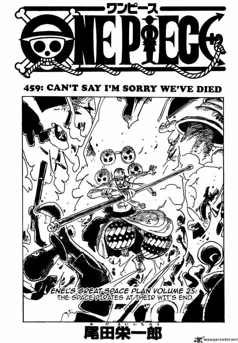 One Piece Chapter 459 : Can T Say I M Sorry We Ve Died page 2 - Mangakakalot