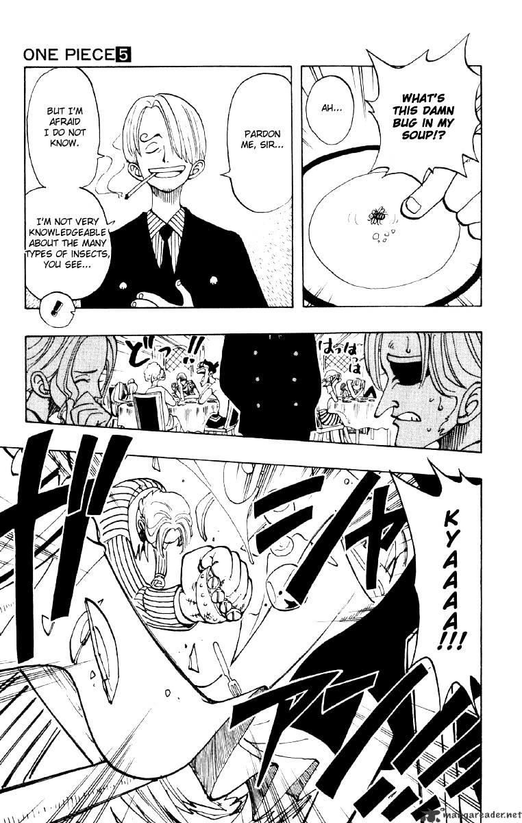 One Piece Chapter 43 : Introduction Of Sanji page 17 - Mangakakalot