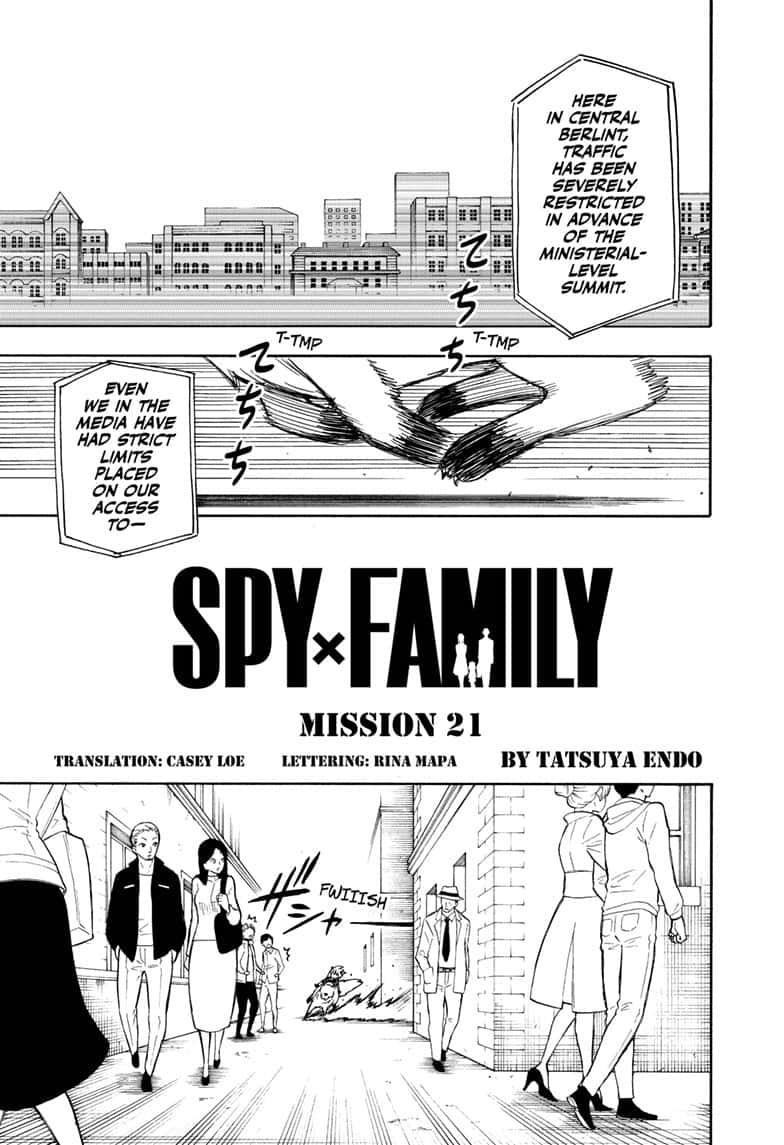Spy X Family Chapter 21: Mission 21 page 1 - Mangakakalot