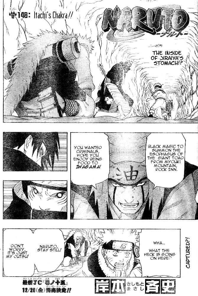 Naruto Vol.17 Chapter 148 : Itachi's Power!!  