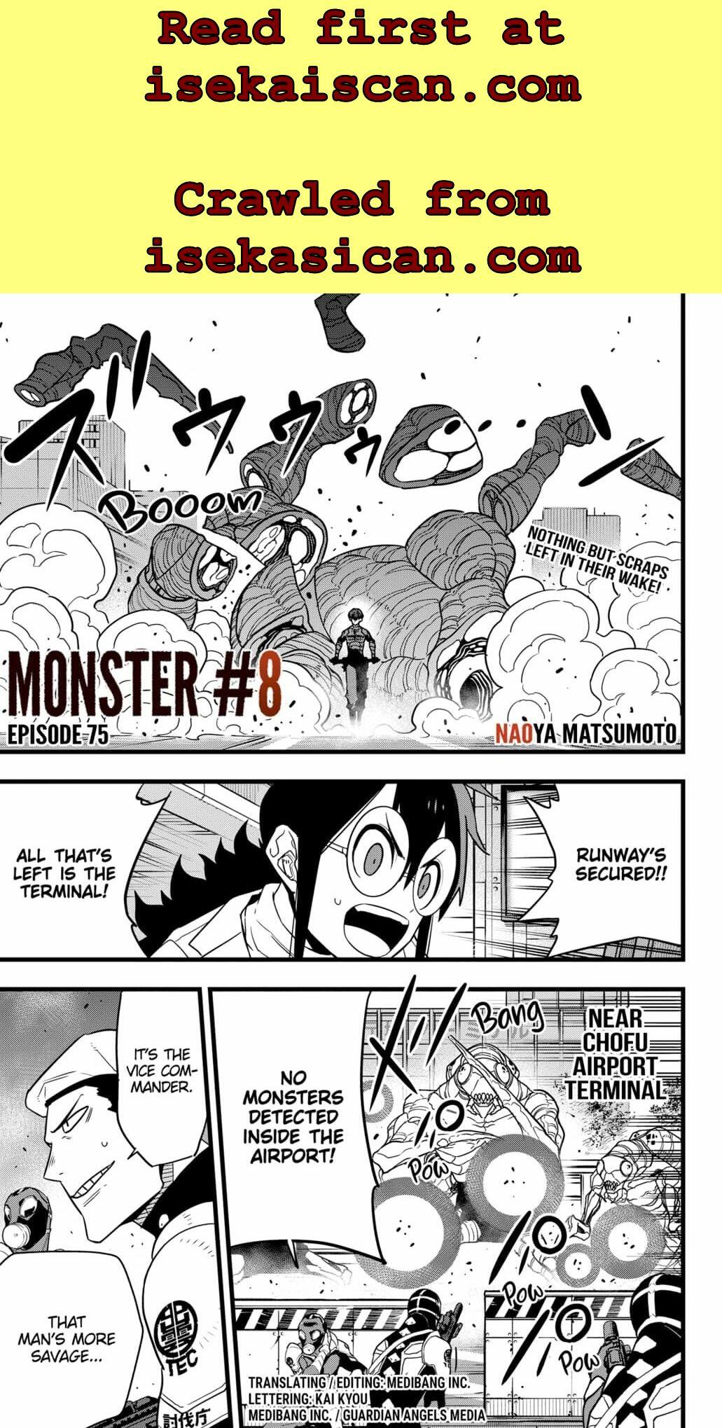 Kaiju No. 8 Chapter 75 page 1 - Mangakakalot